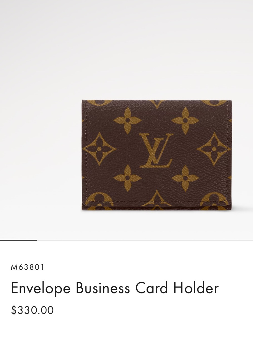 Louis Vuitton Envelope Business Card Holder